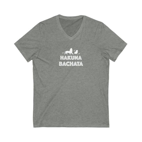 Woman's 'Hakuna Bachata' Fitted V-Neck