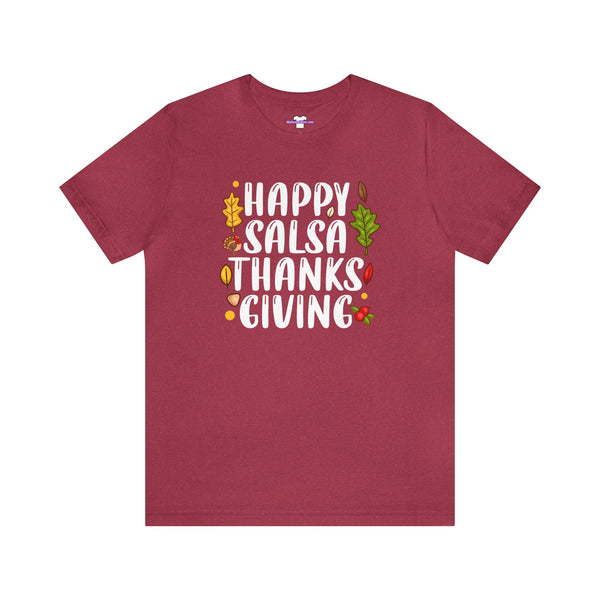 Happy Salsa Thanksgiving Unisex Jersey Short Sleeve Tee