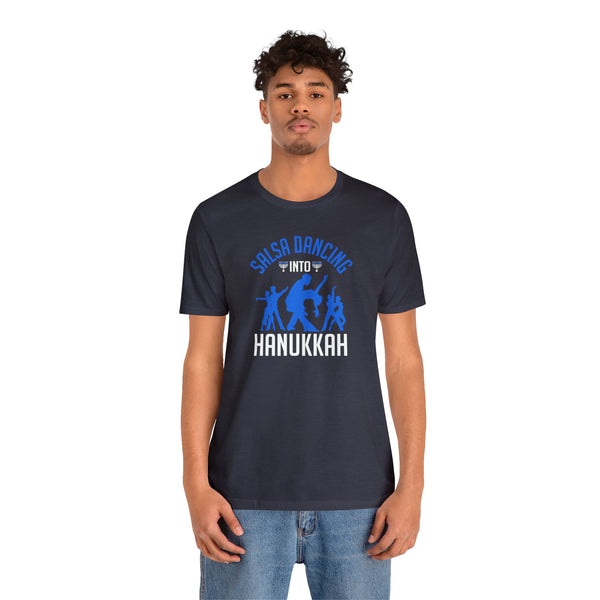 Salsa into Hanukkah Unisex Jersey Short Sleeve Tee