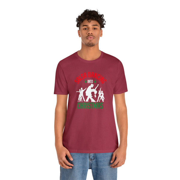 Dancing into Christmas Unisex Jersey Short Sleeve Tee