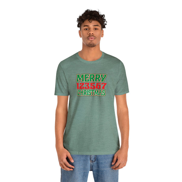 Merry 123567 Christmas Unisex Jersey Short Sleeve Tee