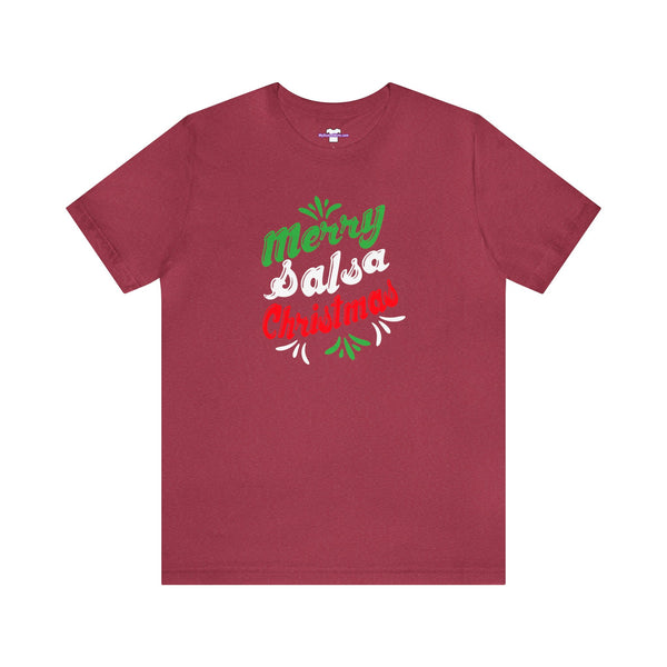 Merry Salsa Christmas Unisex Jersey Short Sleeve Tee