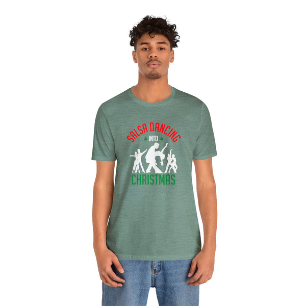 Dancing into Christmas Unisex Jersey Short Sleeve Tee