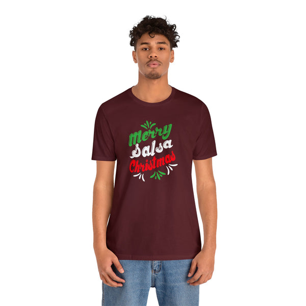 Merry Salsa Christmas Unisex Jersey Short Sleeve Tee