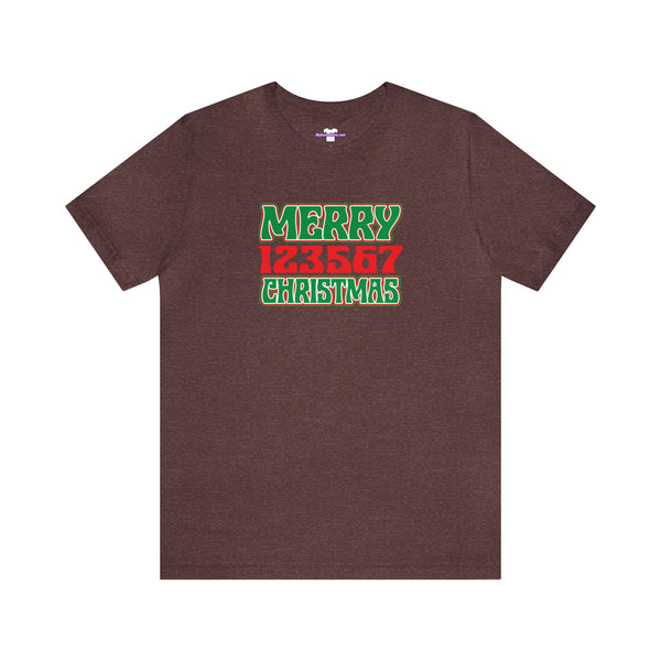 Merry 123567 Christmas Unisex Jersey Short Sleeve Tee