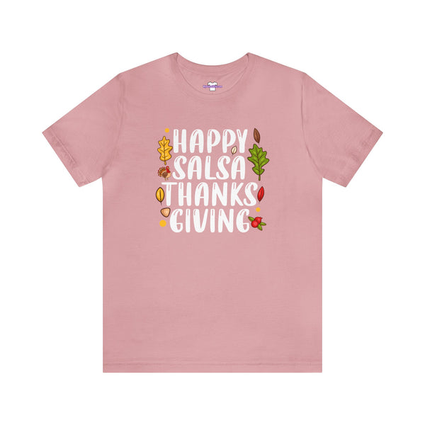 Happy Salsa Thanksgiving Unisex Jersey Short Sleeve Tee