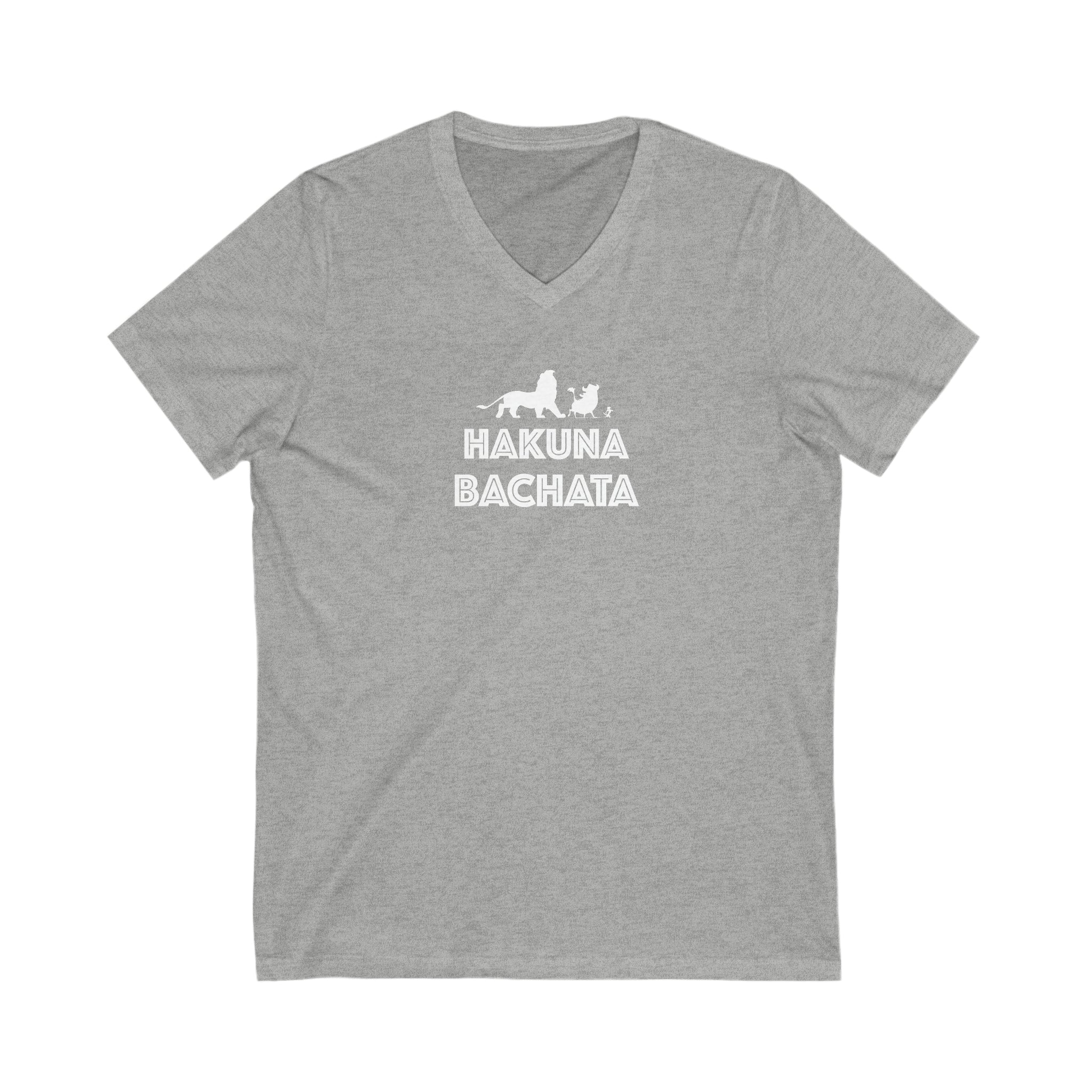 Woman's 'Hakuna Bachata' Fitted V-Neck