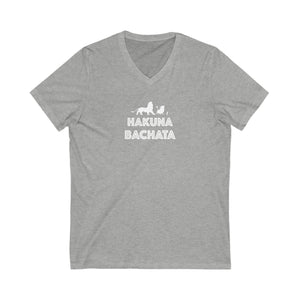 Woman's 'Hakuna Bachata' Fitted V-Neck