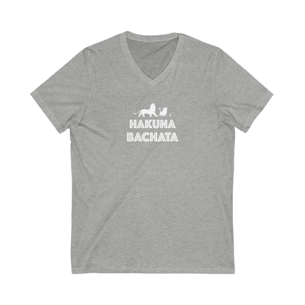 Woman's 'Hakuna Bachata' Fitted V-Neck