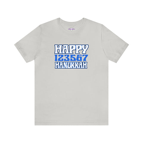 Happy 123567 Hanukkah Unisex Jersey Short Sleeve Tee