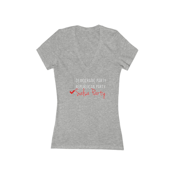 Woman's 'Salsa Political Party' V-Neck