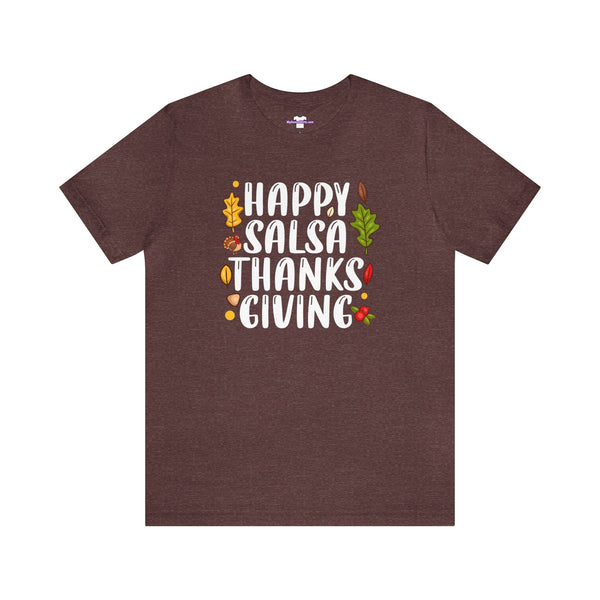 Happy Salsa Thanksgiving Unisex Jersey Short Sleeve Tee