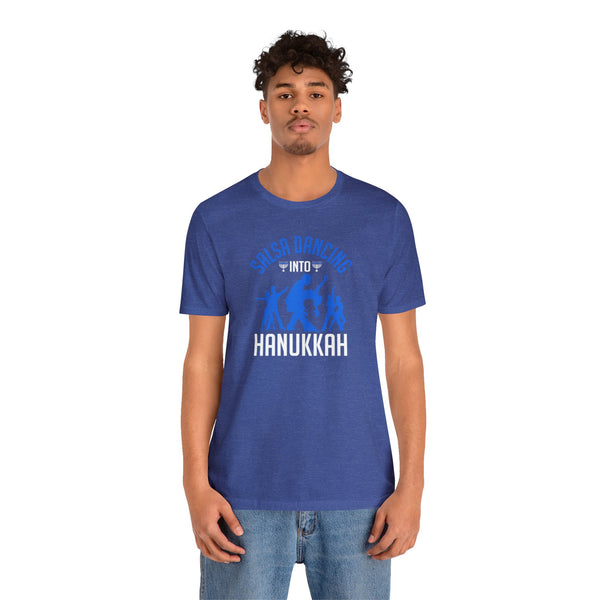 Salsa into Hanukkah Unisex Jersey Short Sleeve Tee