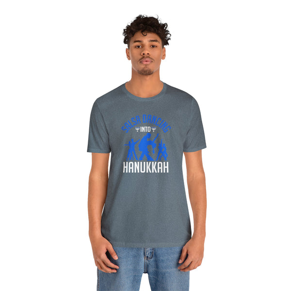 Salsa into Hanukkah Unisex Jersey Short Sleeve Tee