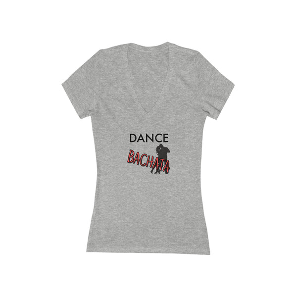 Woman's 'Dance Bachata' Fitted V-Neck