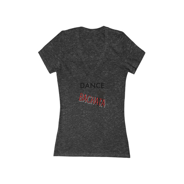 Woman's 'Dance Bachata' Fitted V-Neck