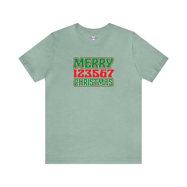 Merry 123567 Christmas Unisex Jersey Short Sleeve Tee
