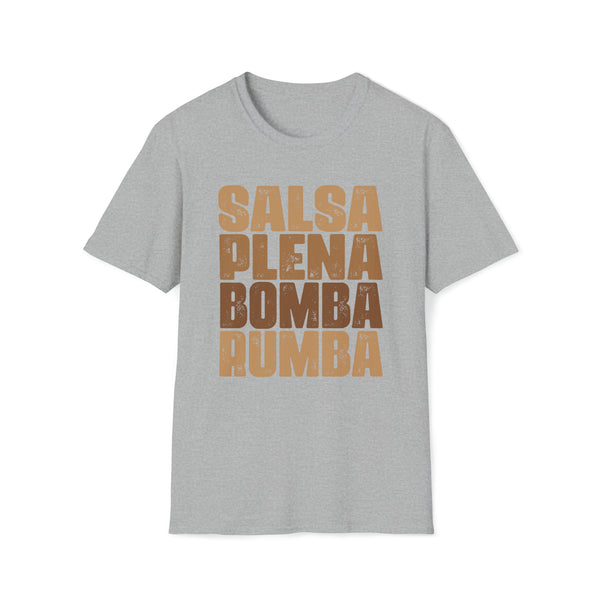 Salsa Plena Bomba Rumba Unisex Softstyle T-Shirt