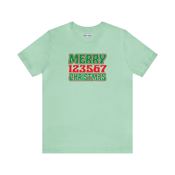 Merry 123567 Christmas Unisex Jersey Short Sleeve Tee
