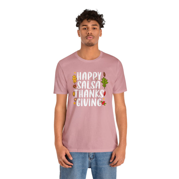 Happy Salsa Thanksgiving Unisex Jersey Short Sleeve Tee