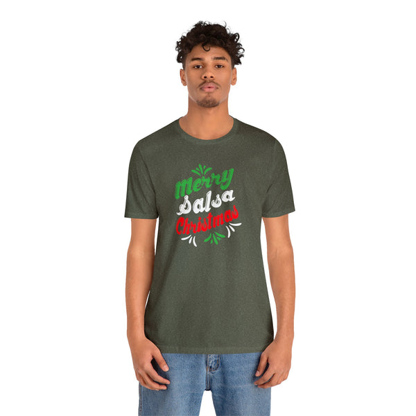 Merry Salsa Christmas Unisex Jersey Short Sleeve Tee