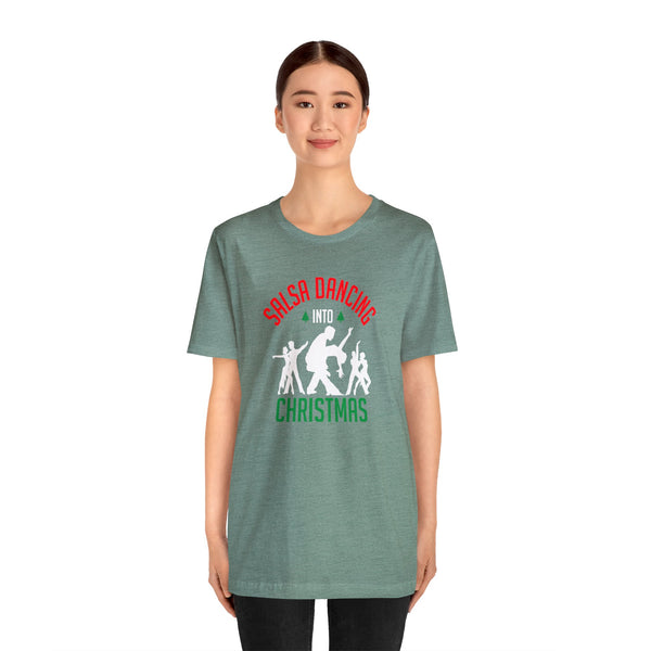 Dancing into Christmas Unisex Jersey Short Sleeve Tee