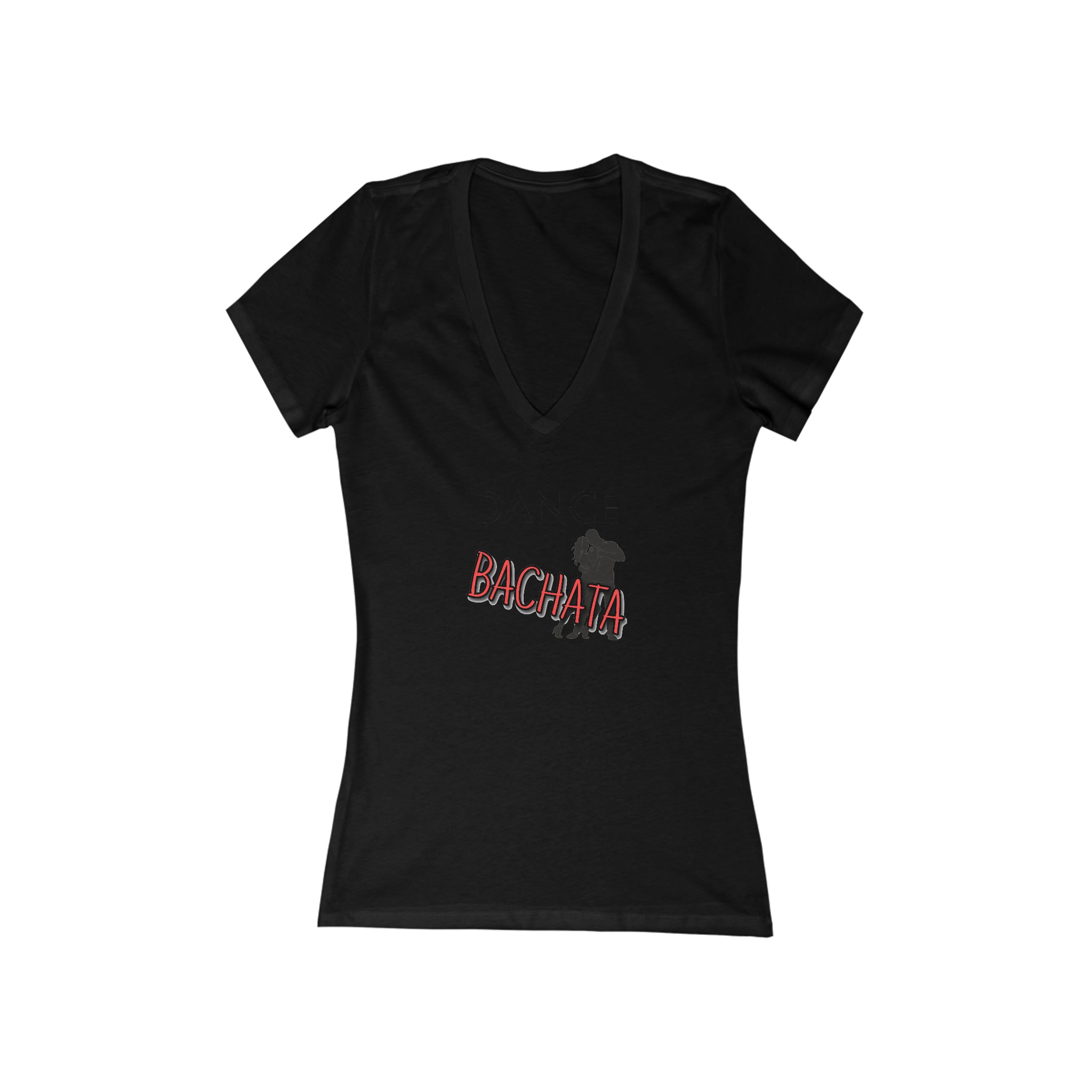 Woman's 'Dance Bachata' Fitted V-Neck