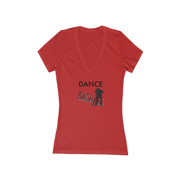 Woman's 'Dance Bachata' Fitted V-Neck