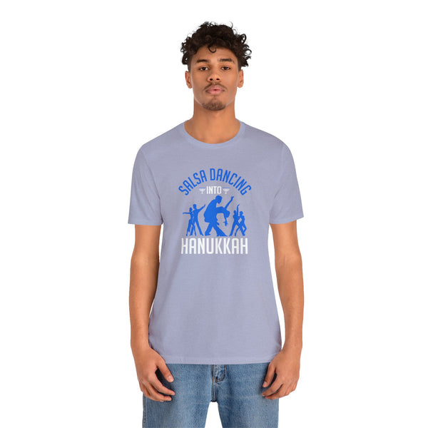 Salsa into Hanukkah Unisex Jersey Short Sleeve Tee