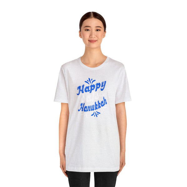 Happy Salsa Hanukkah Unisex Jersey Short Sleeve Tee