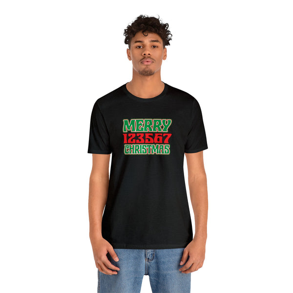 Merry 123567 Christmas Unisex Jersey Short Sleeve Tee