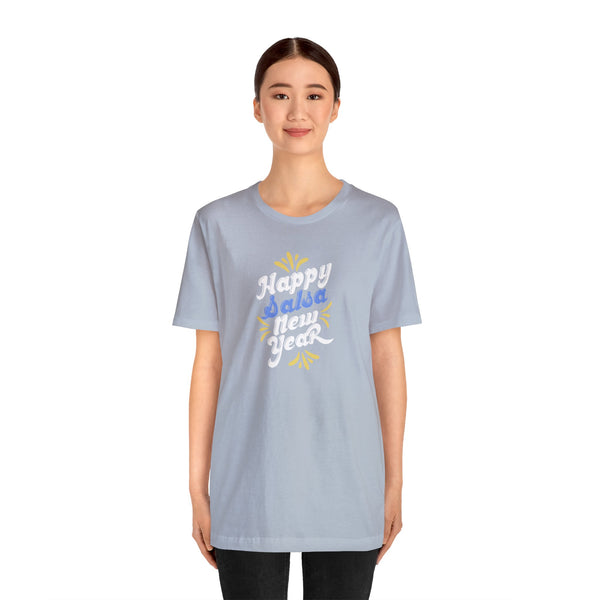 Happy Salsa New Year Unisex Jersey Short Sleeve Tee