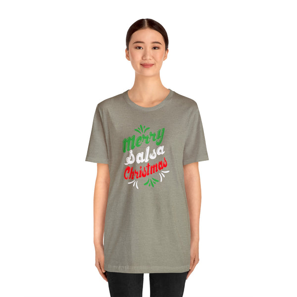 Merry Salsa Christmas Unisex Jersey Short Sleeve Tee