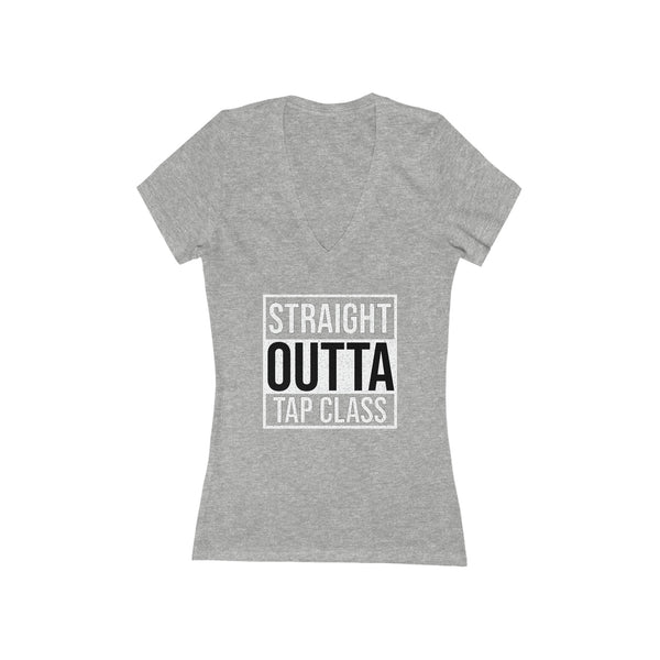 Woman's 'Straight Outta Tap Class' Fitted V-Neck