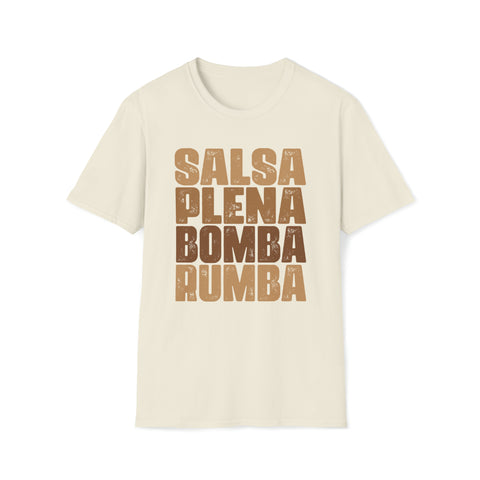 Salsa Plena Bomba Rumba Unisex Softstyle T-Shirt