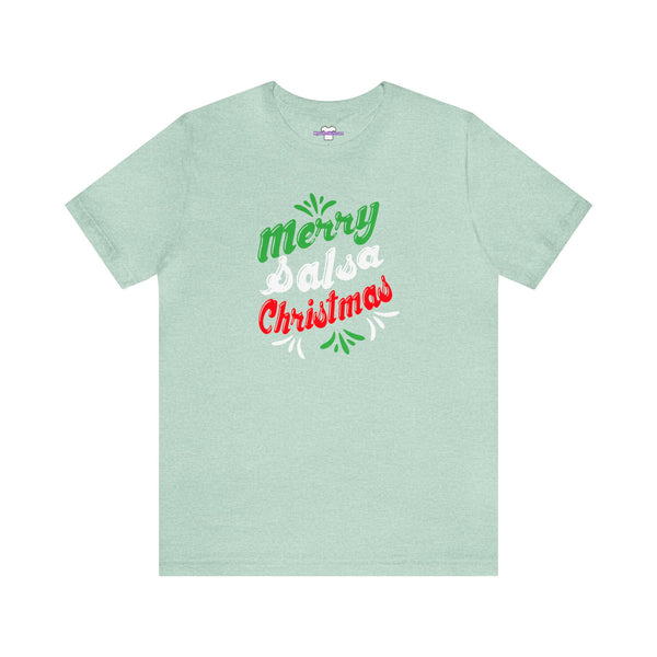 Merry Salsa Christmas Unisex Jersey Short Sleeve Tee