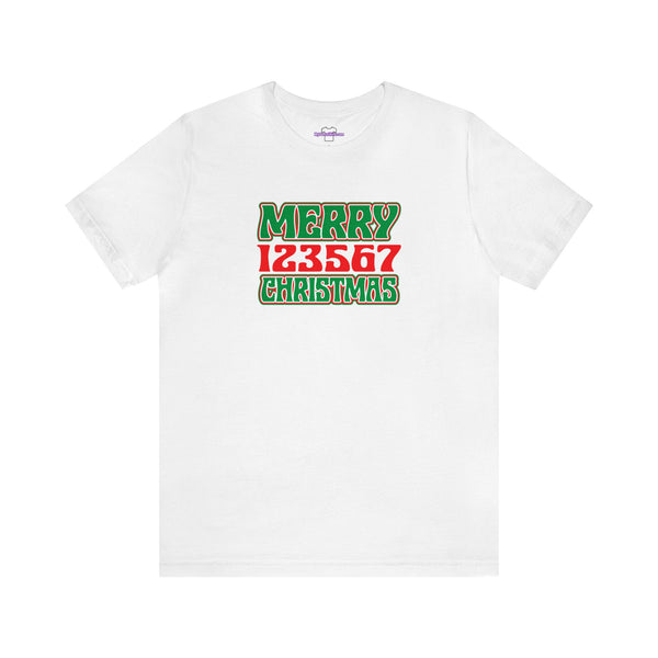 Merry 123567 Christmas Unisex Jersey Short Sleeve Tee