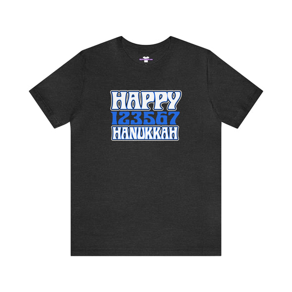 Happy 123567 Hanukkah Unisex Jersey Short Sleeve Tee