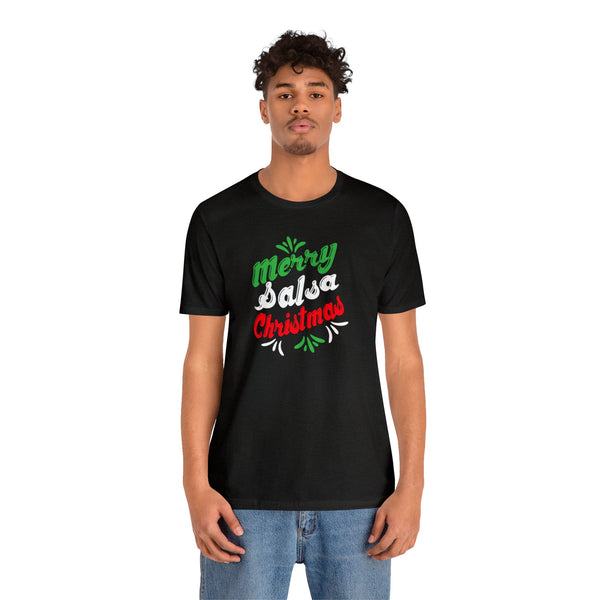 Merry Salsa Christmas Unisex Jersey Short Sleeve Tee