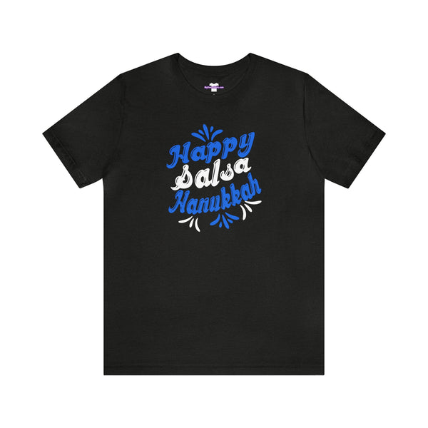 Happy Salsa Hanukkah Unisex Jersey Short Sleeve Tee
