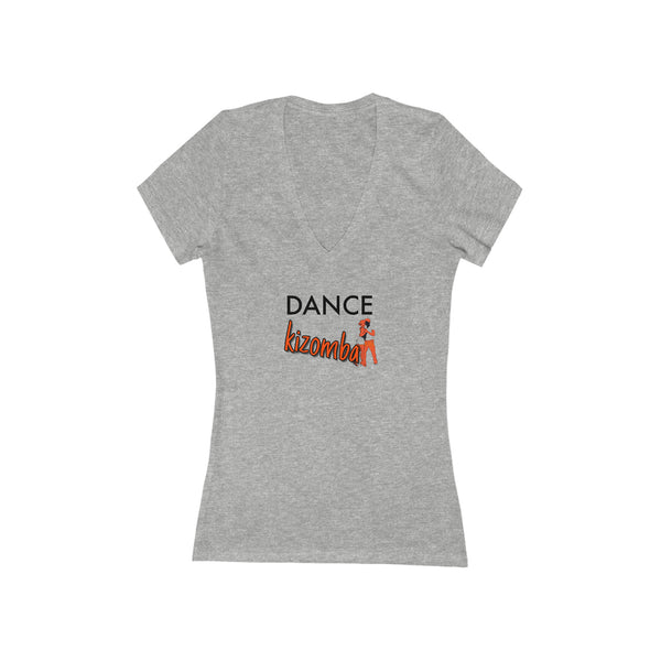 Woman's 'Dance Kizomba' Fitted V-Neck