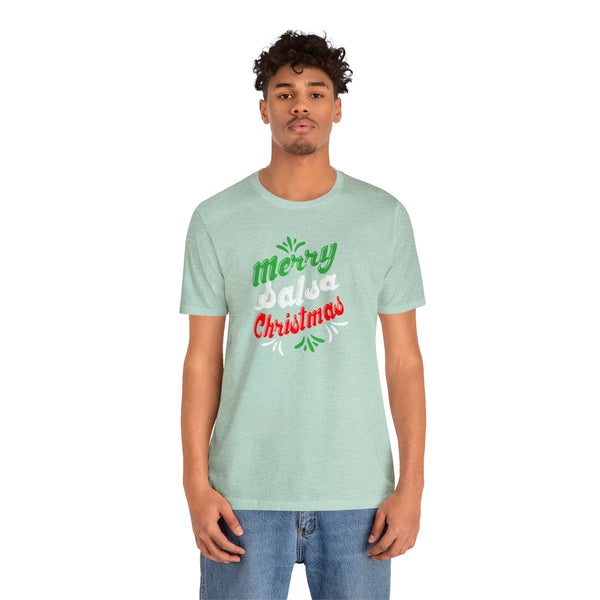 Merry Salsa Christmas Unisex Jersey Short Sleeve Tee