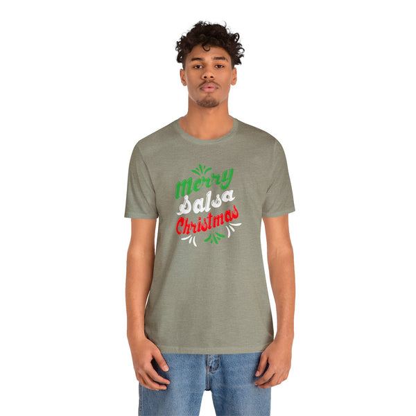 Merry Salsa Christmas Unisex Jersey Short Sleeve Tee