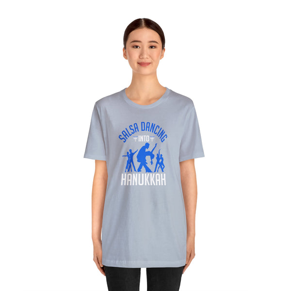 Salsa into Hanukkah Unisex Jersey Short Sleeve Tee