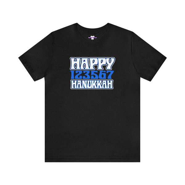 Happy 123567 Hanukkah Unisex Jersey Short Sleeve Tee