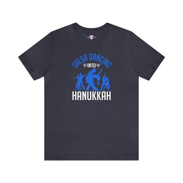 Salsa into Hanukkah Unisex Jersey Short Sleeve Tee