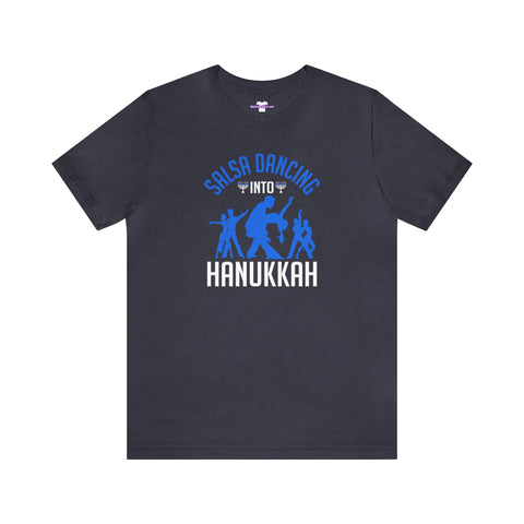 Salsa into Hanukkah Unisex Jersey Short Sleeve Tee