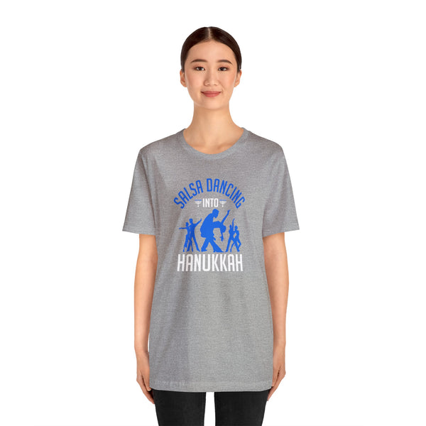 Salsa into Hanukkah Unisex Jersey Short Sleeve Tee