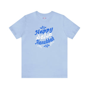 Happy Salsa Hanukkah Unisex Jersey Short Sleeve Tee