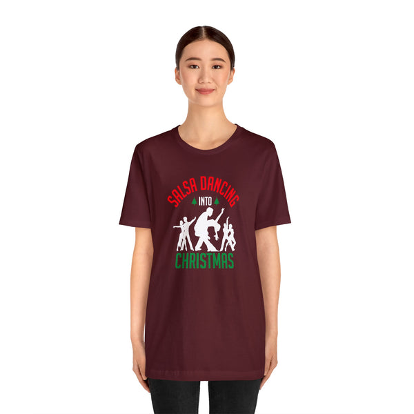 Dancing into Christmas Unisex Jersey Short Sleeve Tee